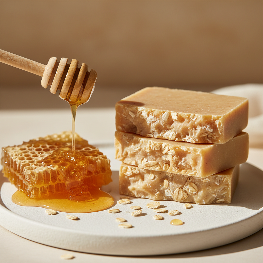 Honey oat soap 1