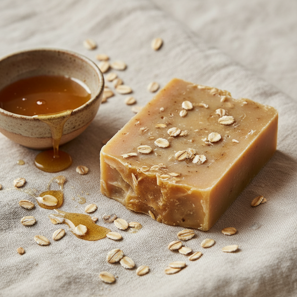 Honey oat soap 2