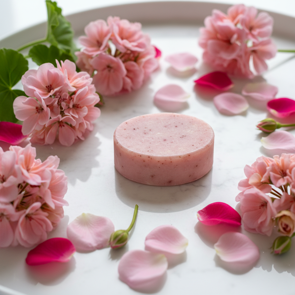 Rose clay soap 1